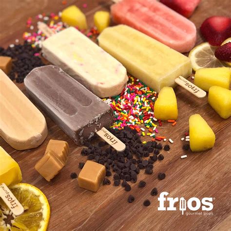 Frios gourmet pops - GO AGGIES! The best things in life are Frios! Our Pops. We make our ice pops with love and minimal ingredients for a delicious homemade taste that you will never forget. We have a wide variety of flavors – from fruit-based ice pops (all gluten-free and vegan) to decadent cream-based ice pops, to even a pickle pop (yes, a pickle pop!).